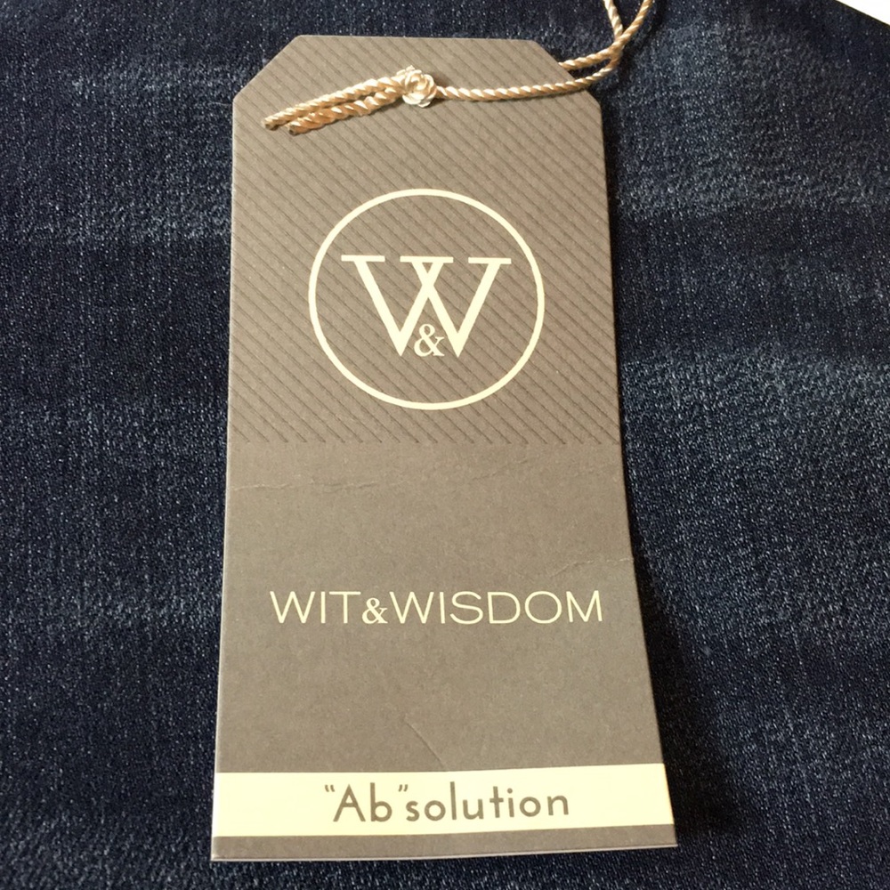 WIT & WISDOM Ab Solution Indigo Jeans Size 22W - Picture 8 of 13